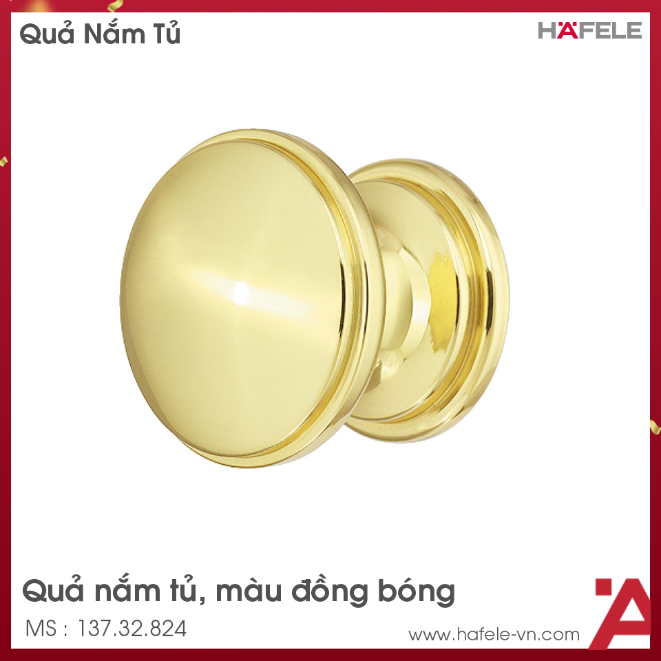 Quả Nắm Tủ Ø25mm Hafele 137.32.824