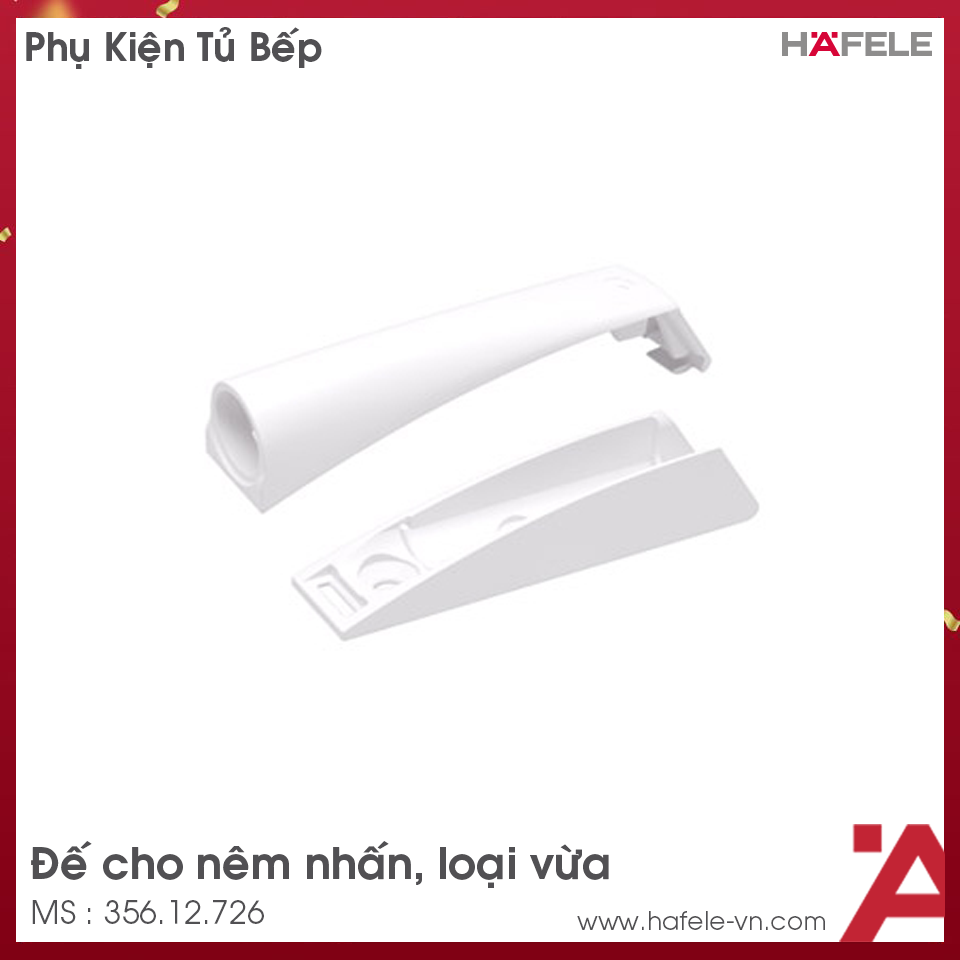 Nắp Che Và Đế Cho Nêm Nhấn Loại Vừa Hafele 356.12.726