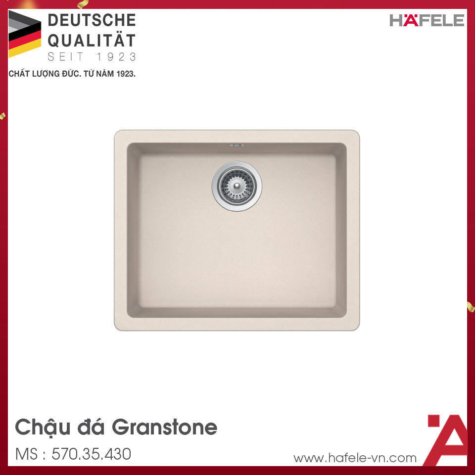 Chậu Rửa Đá HS19-GEN1S60 Hafele 570.35.430