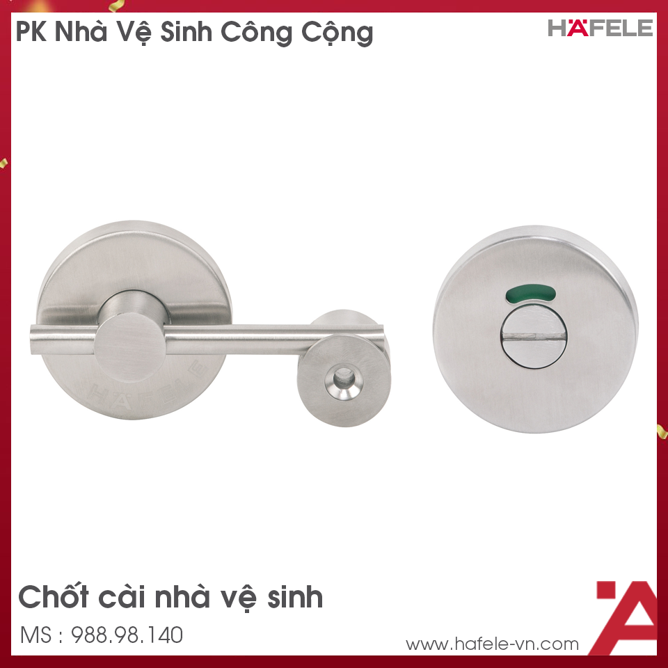 Chốt Nhà Vệ Sinh Công Cộng Hafele 988.98.140