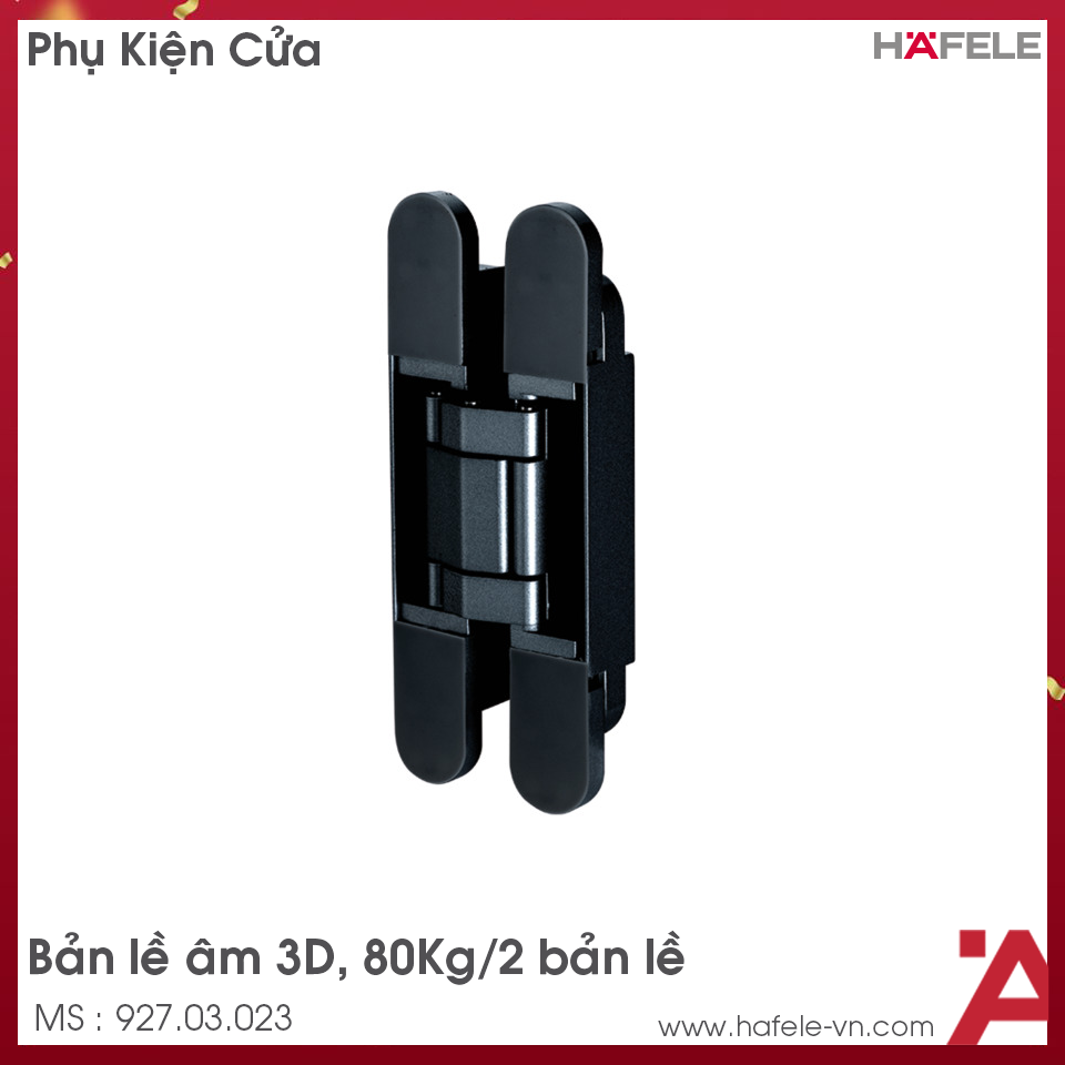 Bản Lề Âm 80Kg Điều Chỉnh 3D Hafele 927.03.023