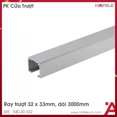 Ray Trượt Đơn 31 X 33mm Hafele 940.43.932