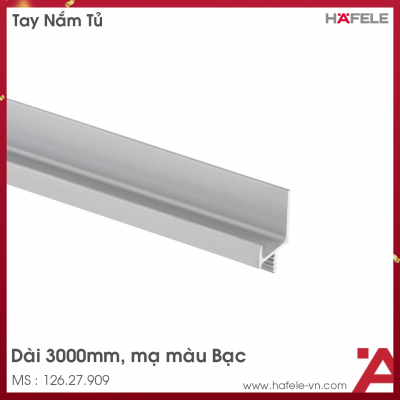 Tay Nắm Dạng Thanh Nhôm 3000mm Hafele 126.27.909