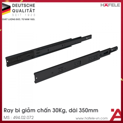 Ray Bi Giảm Chấn 350mm Hafele 494.02.072