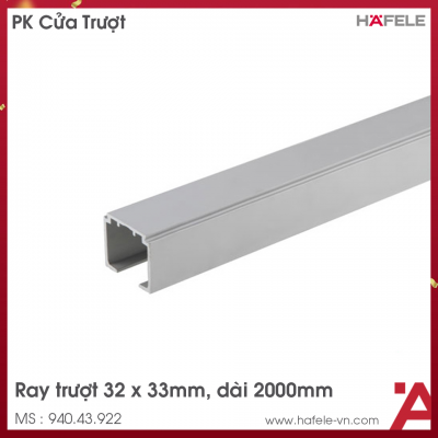 Ray Trượt Đơn 31 x 33mm Hafele 940.43.922