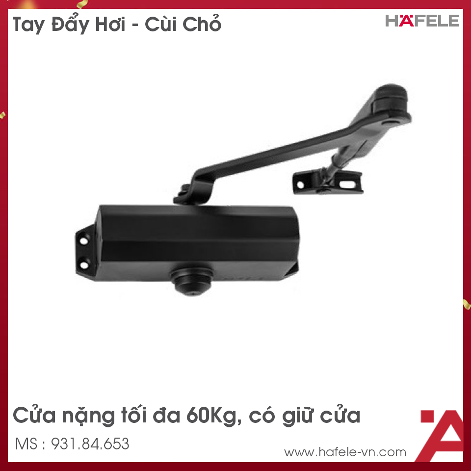 Tay Đẩy Hơi Cùi Chỏ 60Kg DCL11 Hafele 931.84.653