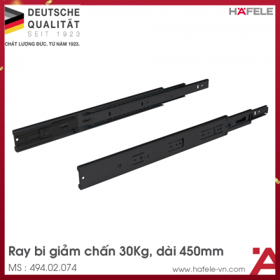 Ray Bi Giảm Chấn 450mm Hafele 494.02.074