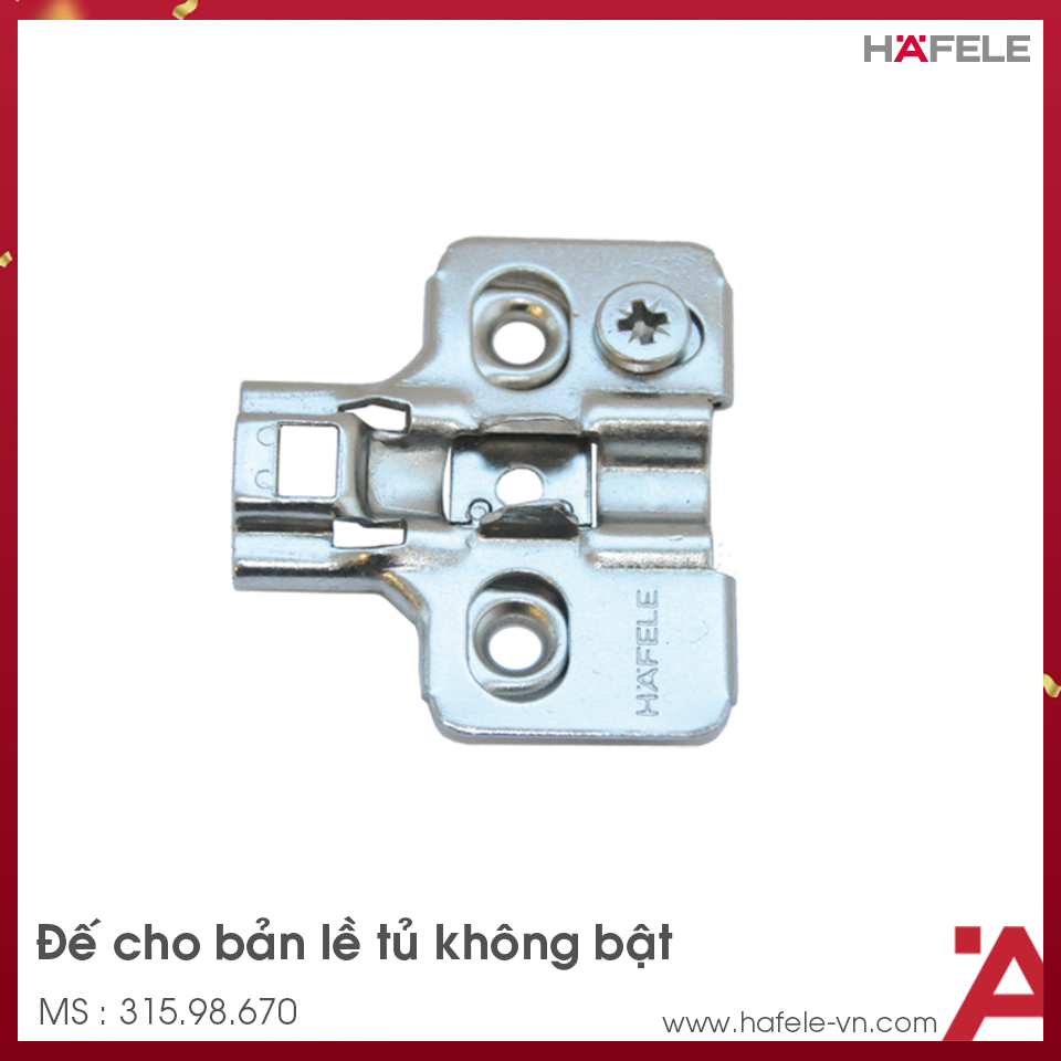 Đế Bản Lề Metalla SM Không Bật Hafele 315.98.670