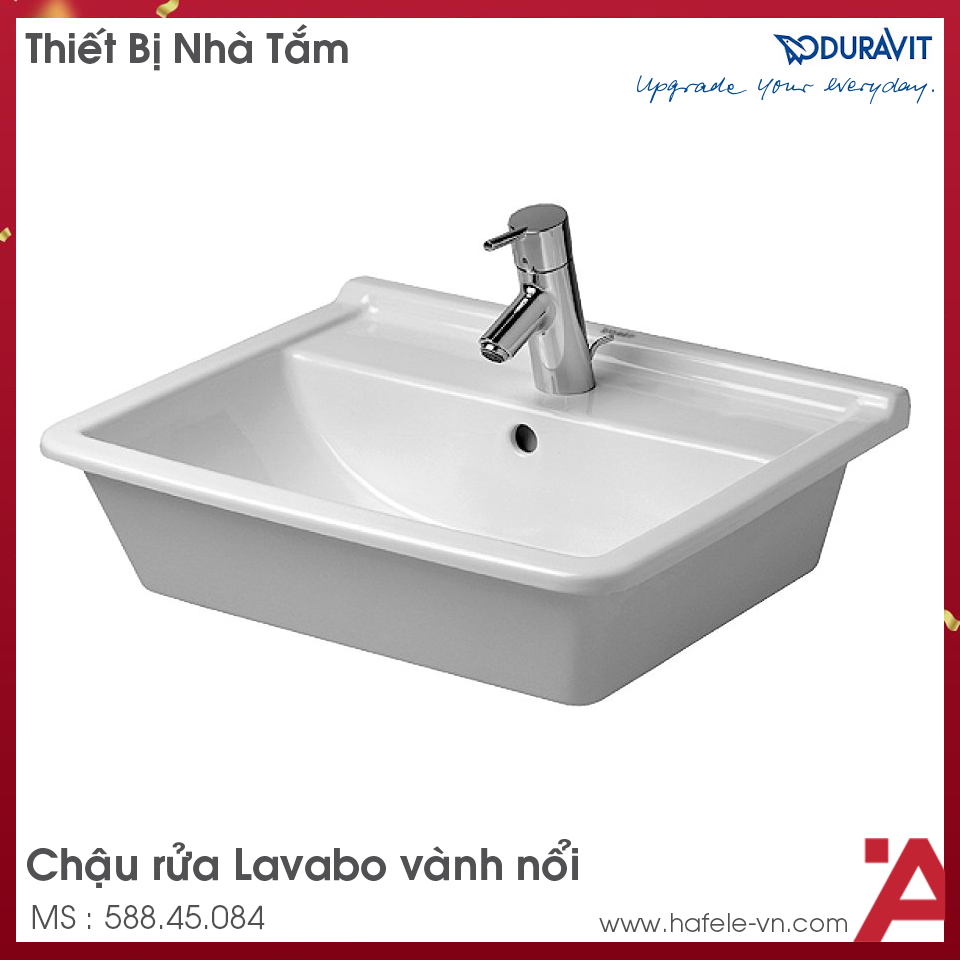 Chậu Rửa Lavabo Vành Nổi Starck Duravit 588.45.084