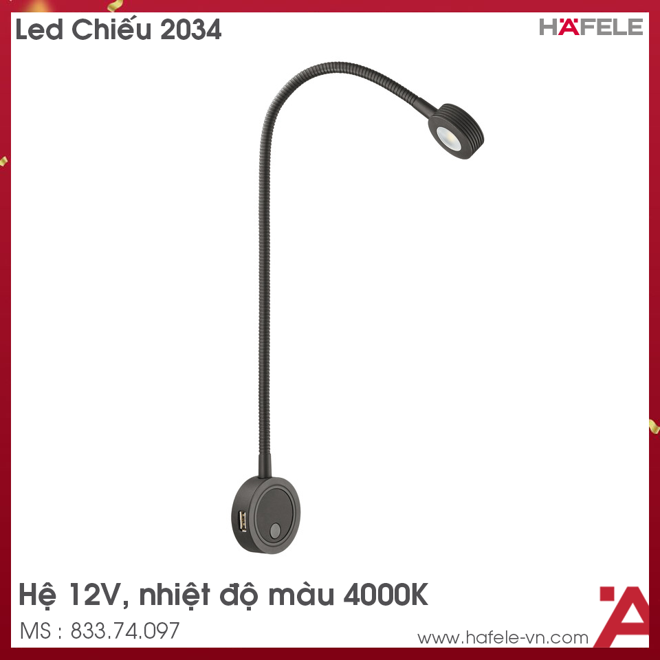 Đèn Led Chiếu 2034 Lắp Nổi 12V Hafele 833.74.097