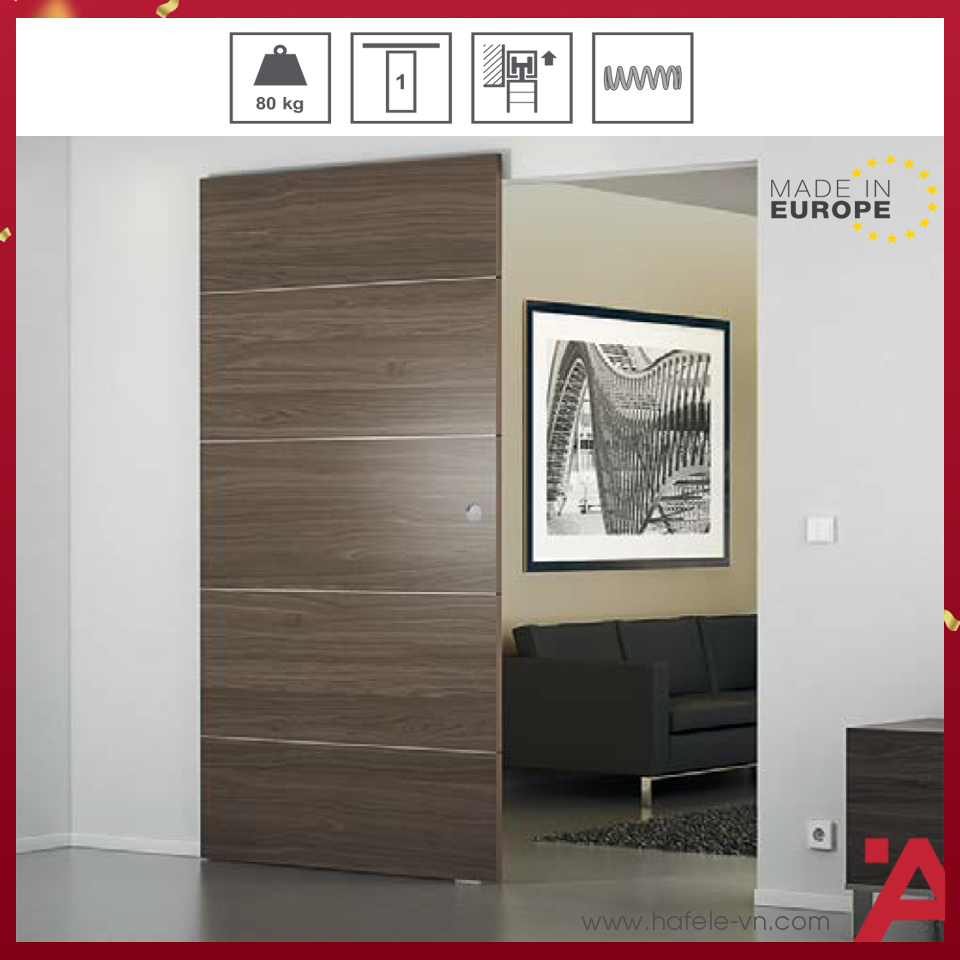 Phụ Kiện Cửa Trượt Slido Design 80-M Hafele 940.59.009