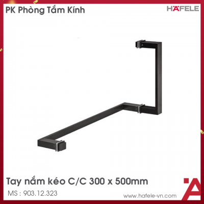 Tay Nắm Phòng Tắm Kính C/C300x500mm Hafele 903.12.323