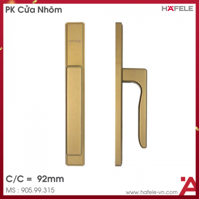 Tay Nắm Gạt Cửa Nhôm 92mm HL949KD-92 Hafele 905.99.315