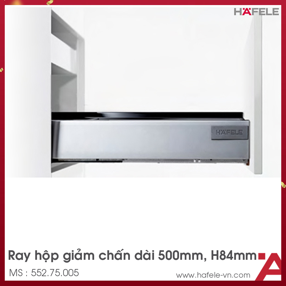 Ray Hộp Alto Giảm Chấn H84mm Hafele 552.75.005