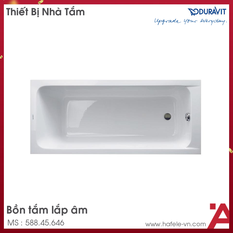 Bồn Tắm Âm Duravit D-Code 1700 Hafele 588.45.646