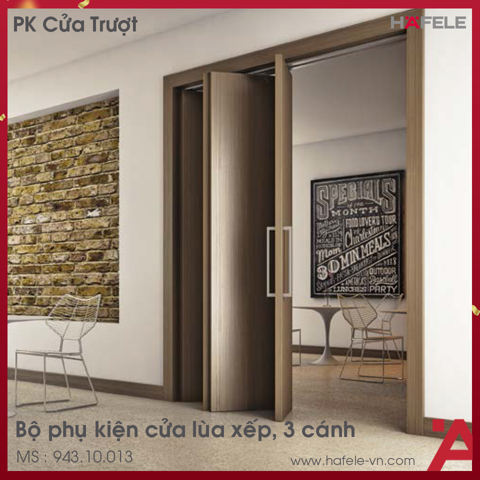 Phụ Kiện Cửa Trượt Folding 30L Hafele 943.10.013