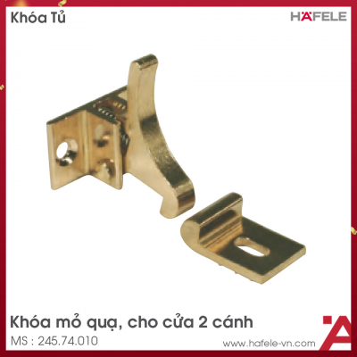 Khóa Mỏ Qụa Cho Cửa 2 Cánh Hafele 245.74.010