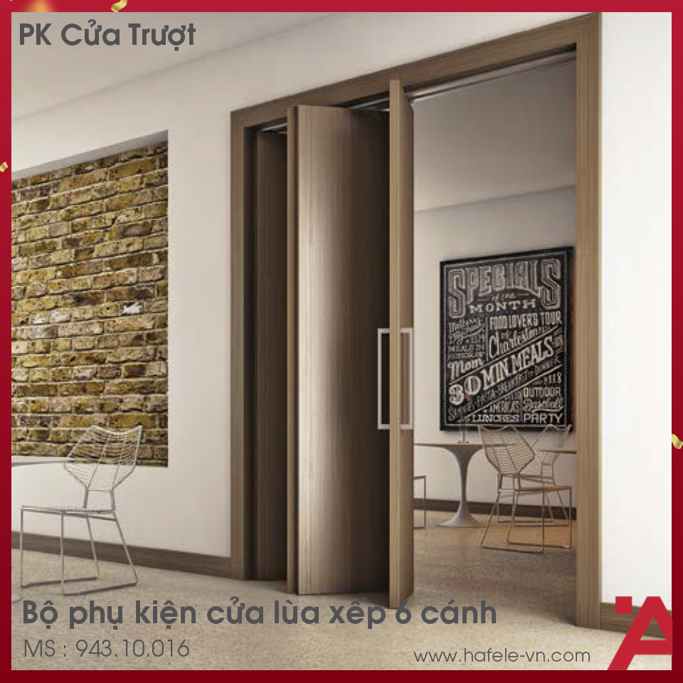 Phụ Kiện Cửa Trượt Folding 30L Hafele 943.10.016