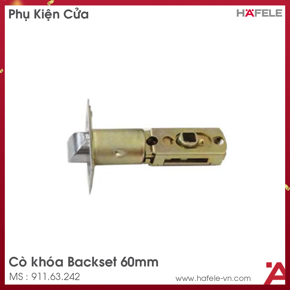 Cò Khóa 60mm Hafele 911.63.242