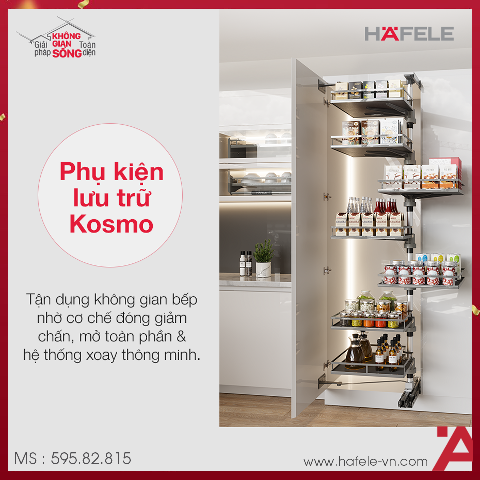 Tủ Đồ Khô Kara Vario 600mm Kosmo 595.82.815