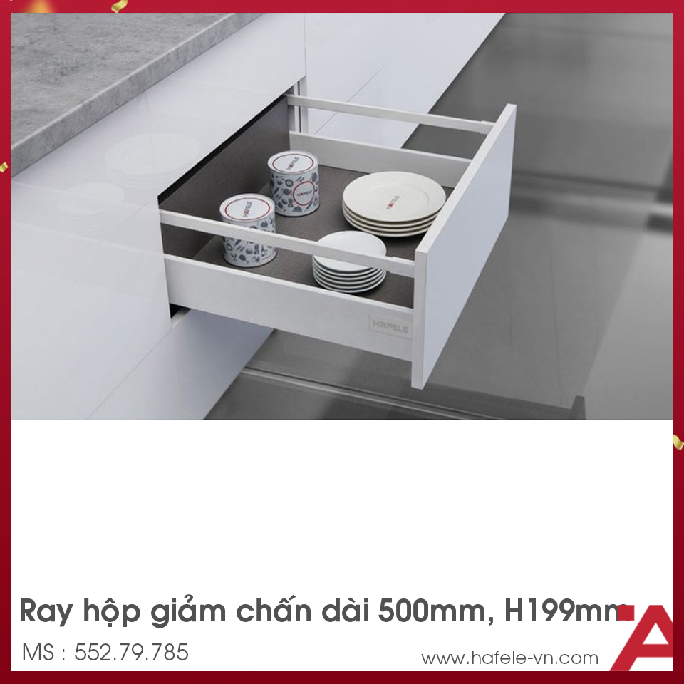 Ray Hộp Alto Giảm Chấn H199mm Hafele 552.79.785