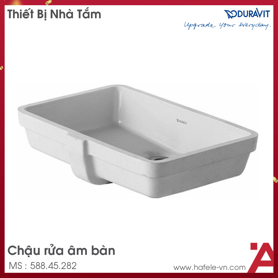 Chậu Rửa Lavabo Âm Bàn Vero Duravit 588.45.282
