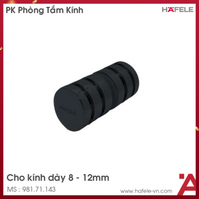 Tay Nắm Cho Cửa Kính Màu Đen Hafele 981.71.143