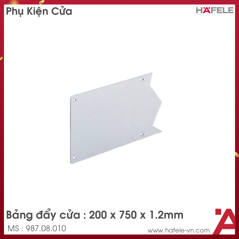 Bảng Đẩy Cửa Hafele 987.08.010