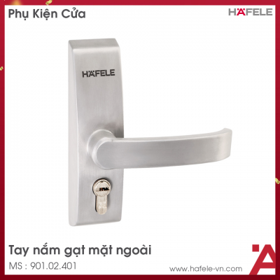 Tay Nắm Gạt Mặt Ngoài Màu Xám Hafele 901.02.401