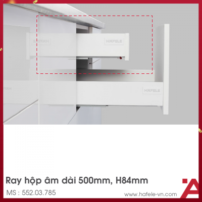 Ray Hộp Alto Giảm Chấn H84mm Hafele 552.03.785