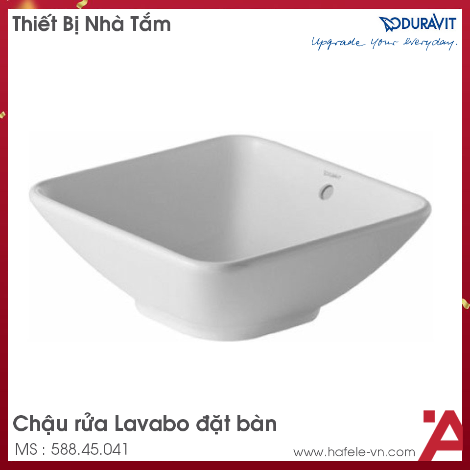 Chậu Rửa Lavabo Đặt Bàn Bacino Duravit 588.45.041