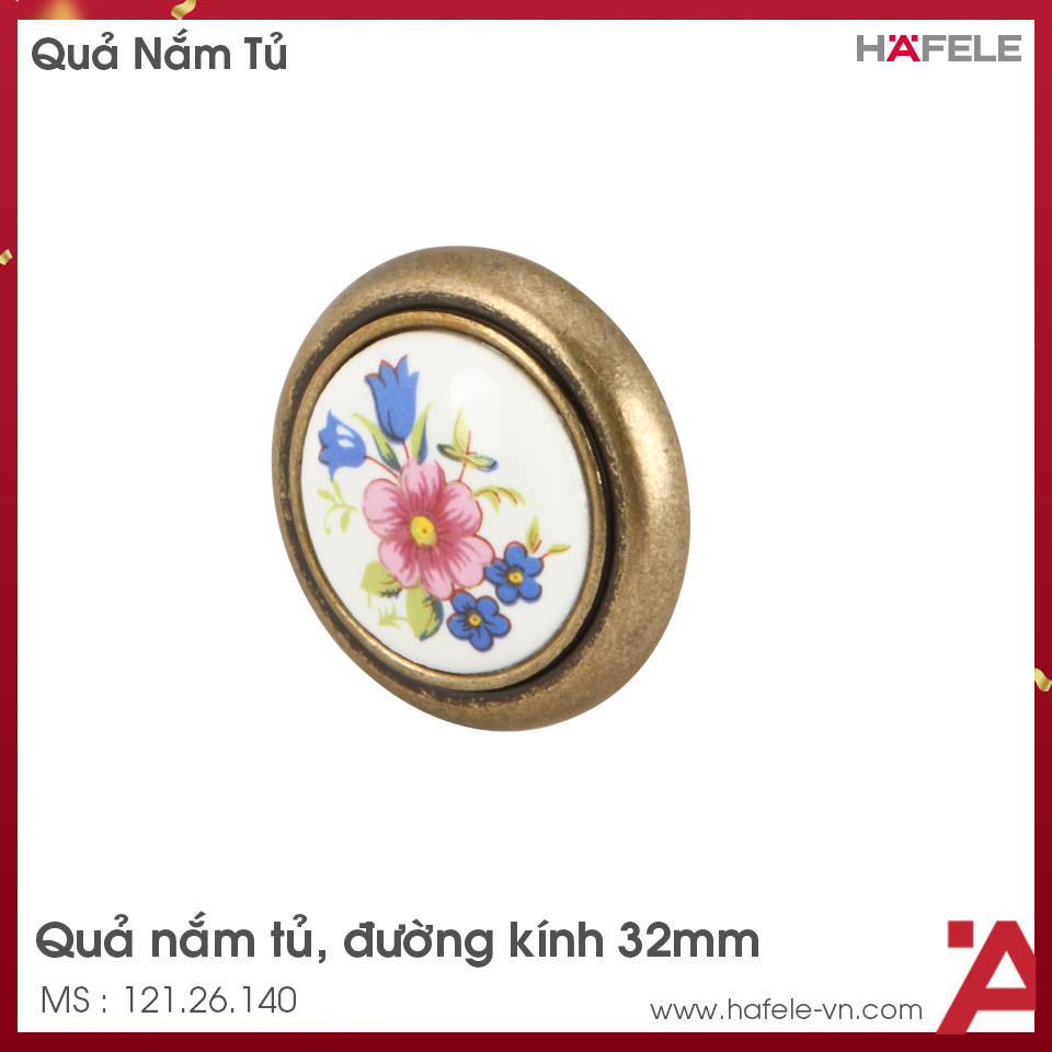 Quả Nắm Tủ Cổ Điển Hafele 121.26.140