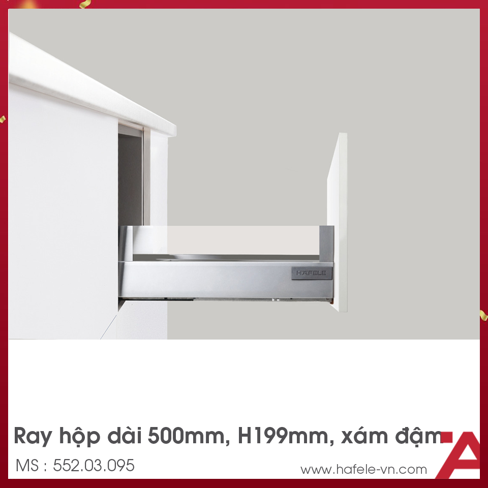 Ray Hộp Alto Giảm Chấn H199mm Hafele 552.03.095