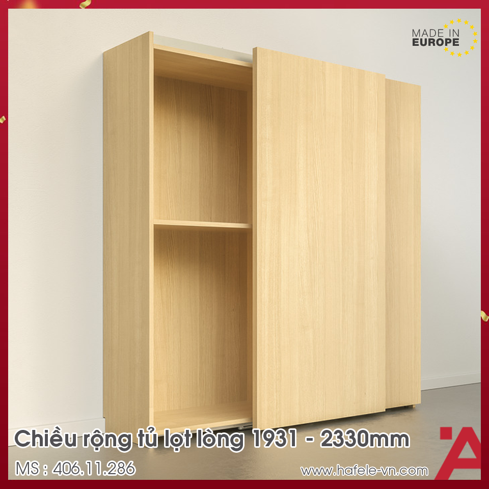 Phụ Kiện Cửa Trượt Bằng Mặt M 50F FB Hafele 406.11.286