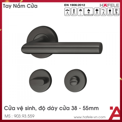 Tay Nắm Gạt Cửa Vệ Sinh Hafele 903.93.559