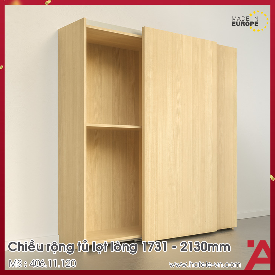 Phụ Kiện Cửa Trượt Bằng Mặt L 70F FB Hafele 406.11.120