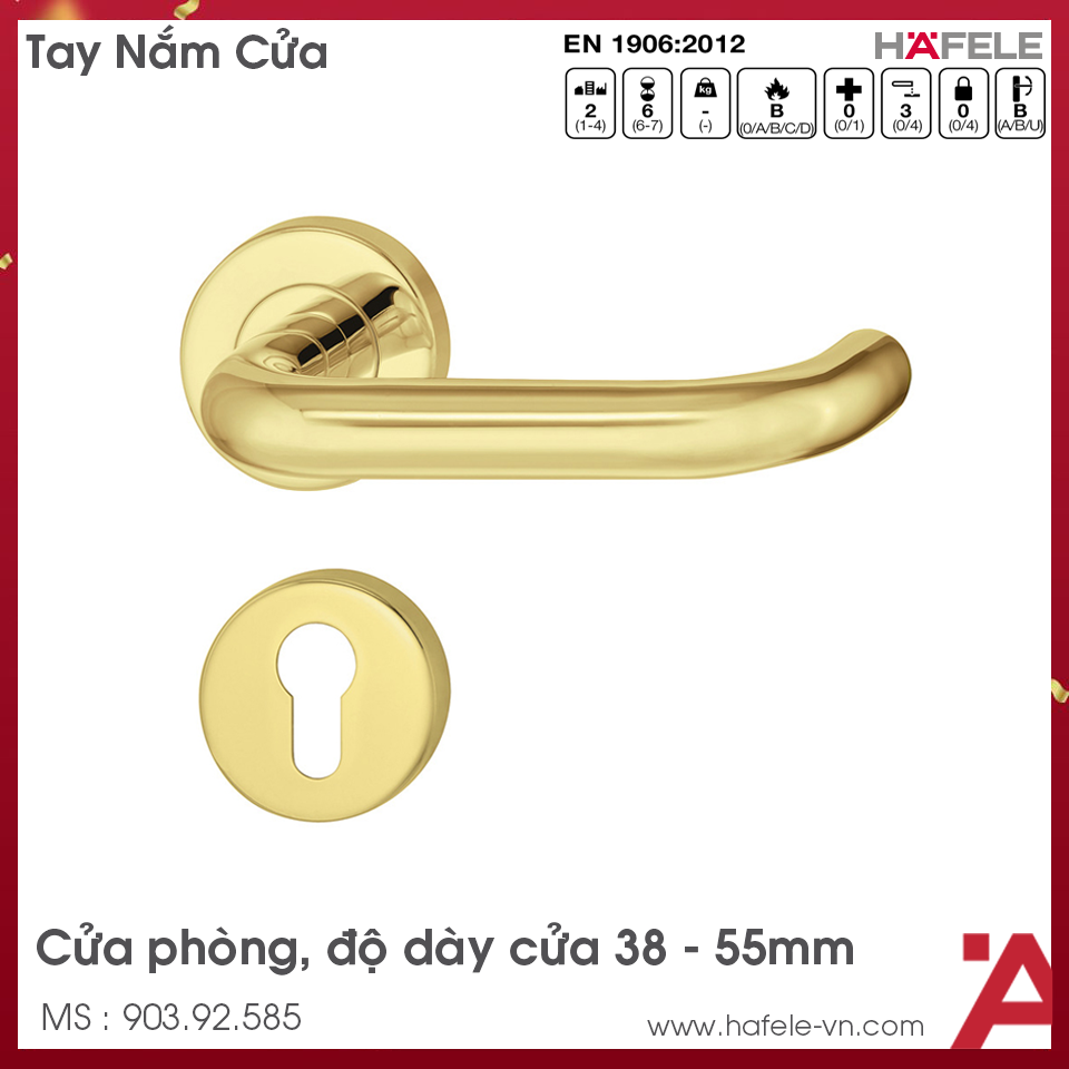 Tay Nắm Gạt Cửa Phòng Hafele 903.92.585