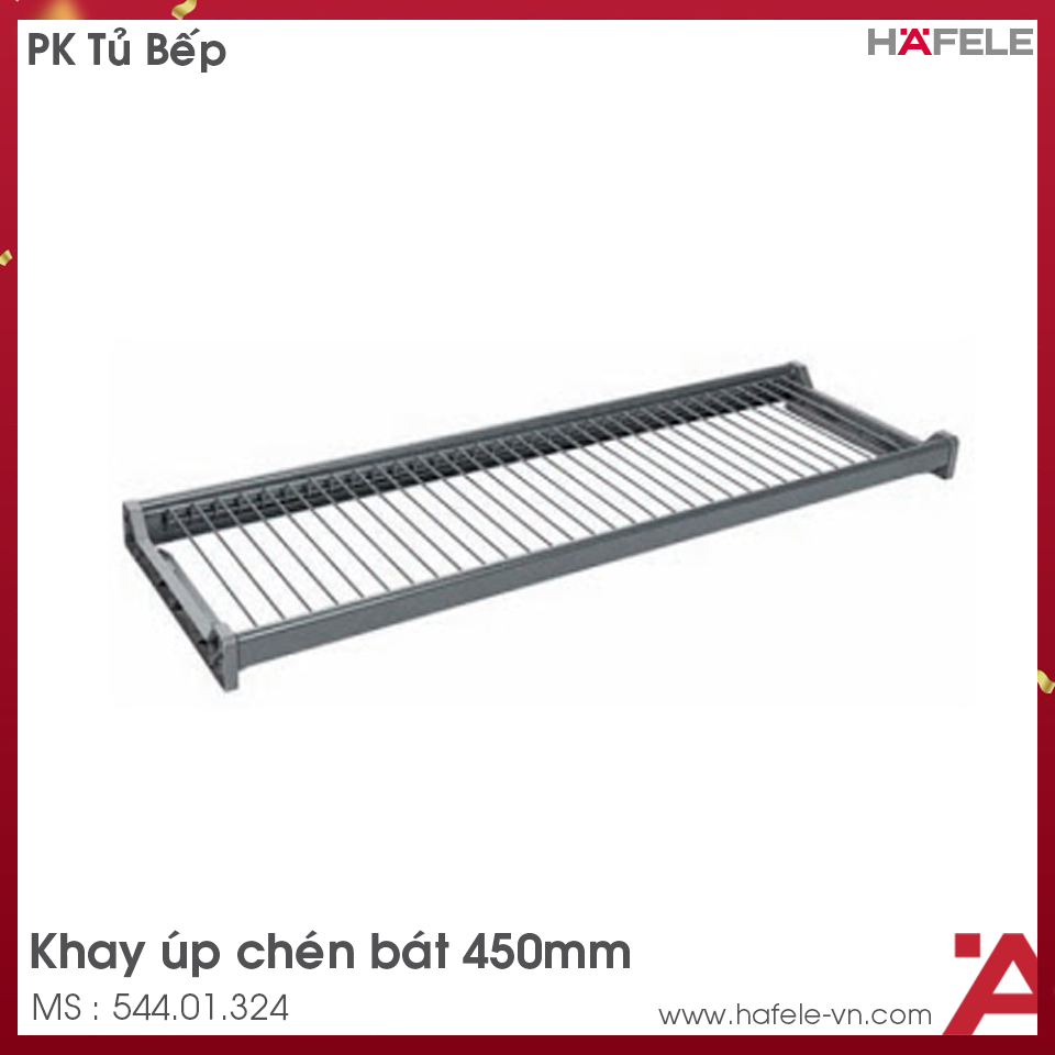 Khay Úp Chén Bát Phẳng 450mm Màu Đen Hafele 544.01.324