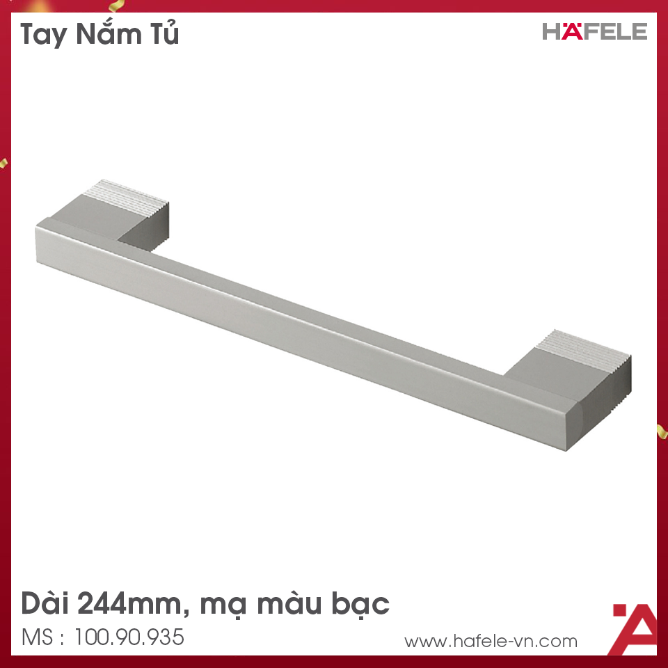 Tay Nắm Nhôm 244mm Hafele 100.90.935