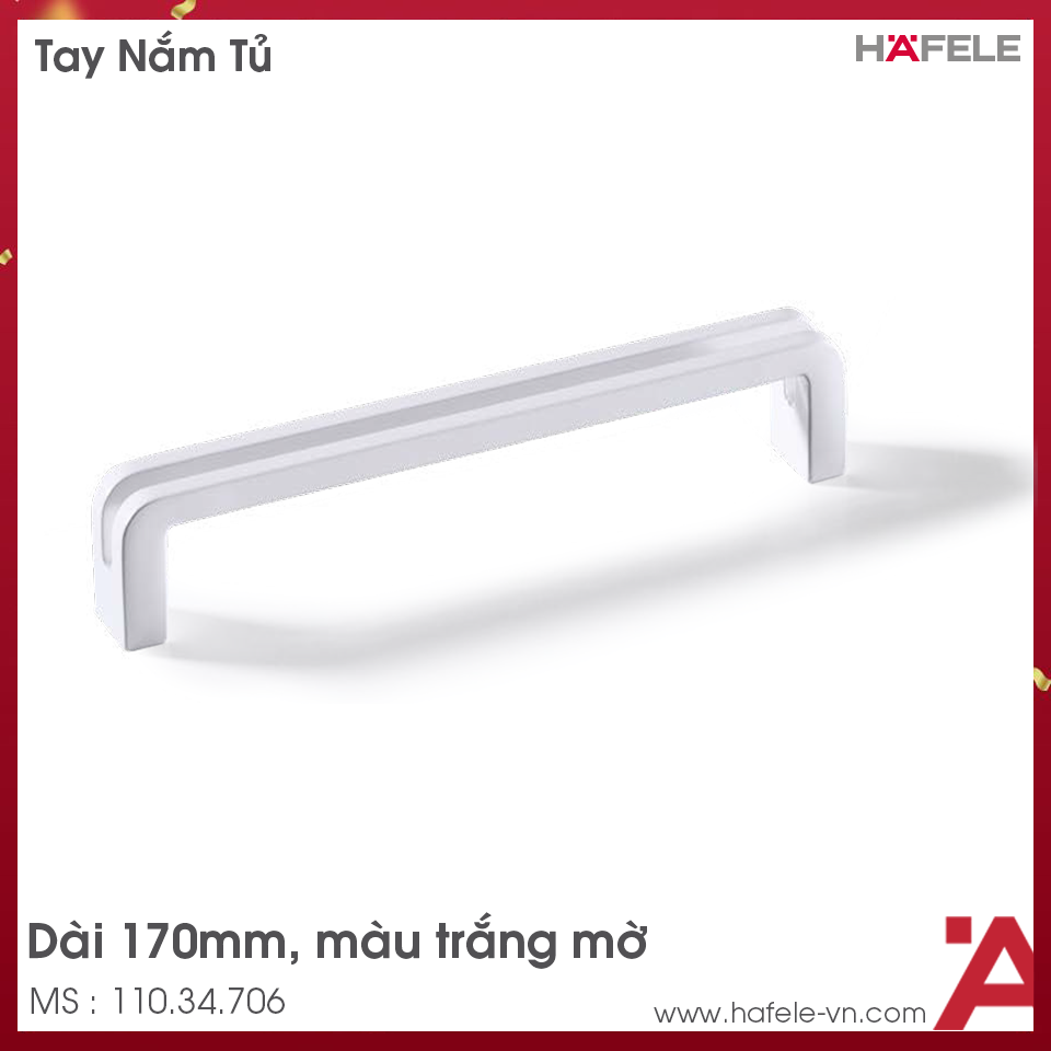 ​Tay Nắm Tủ H1310 D170mm Hafele 110.34.706