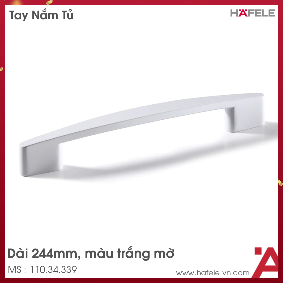Tay Nắm Tủ 244mm H1350 Hafele 110.34.339