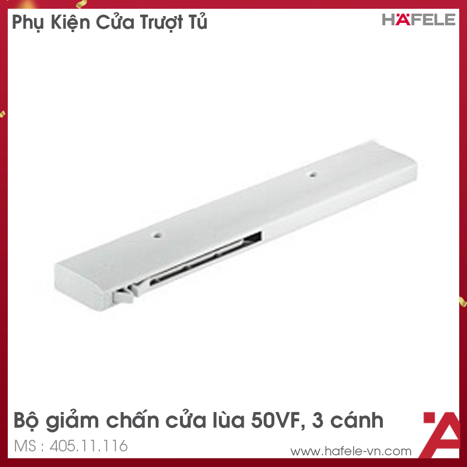 Bộ Giảm Chấn Cửa Lùa 50VF 3 Cánh Hafele 405.11.116