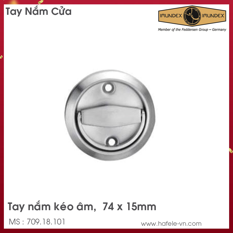 Tay Nắm Kéo Âm Imundex 709.18.101