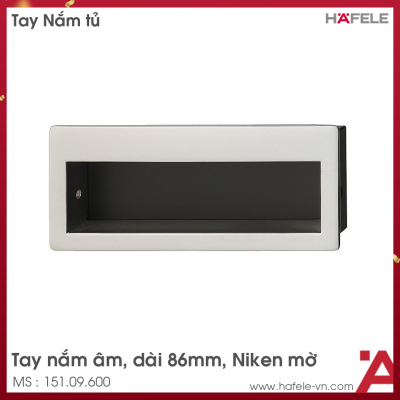 Tay Nắm Tủ Âm 86mm Hafele 151.09.600