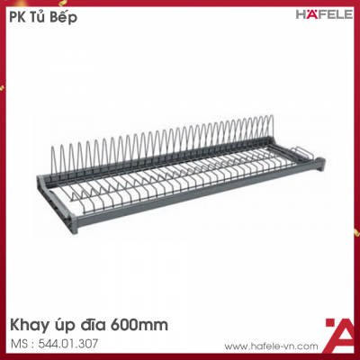 Khay Úp Đĩa Dọc 600mm Màu Đen Hafele 544.01.307