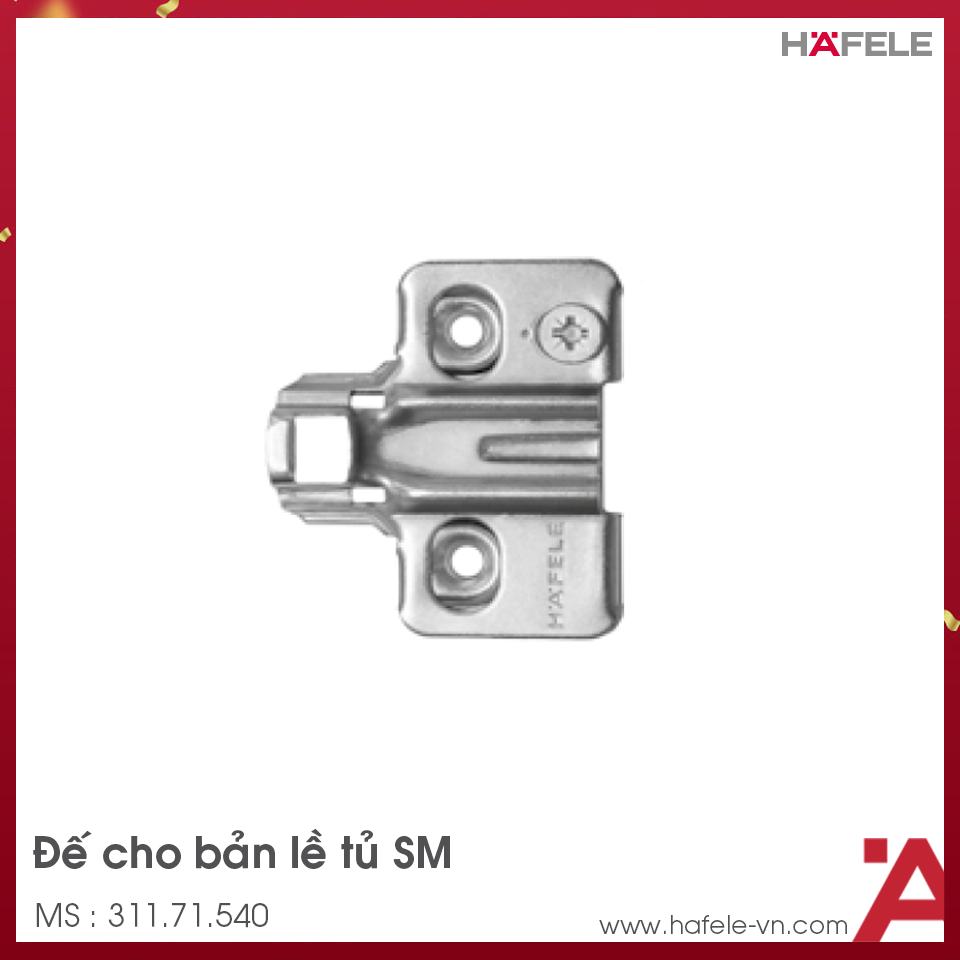 Đế Bản Lề Mettalla SM Hafele 311.71.540