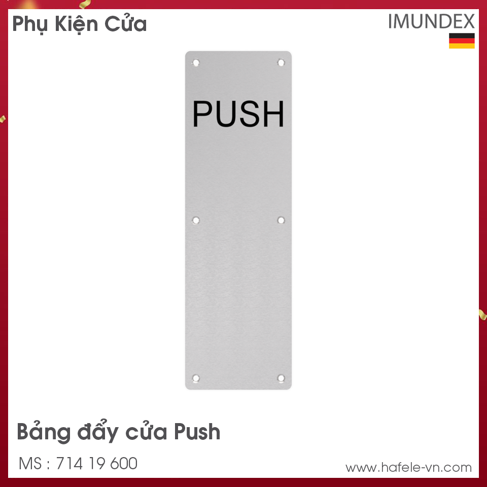 Bảng Đẩy Cửa Push Imundex 714 19 600