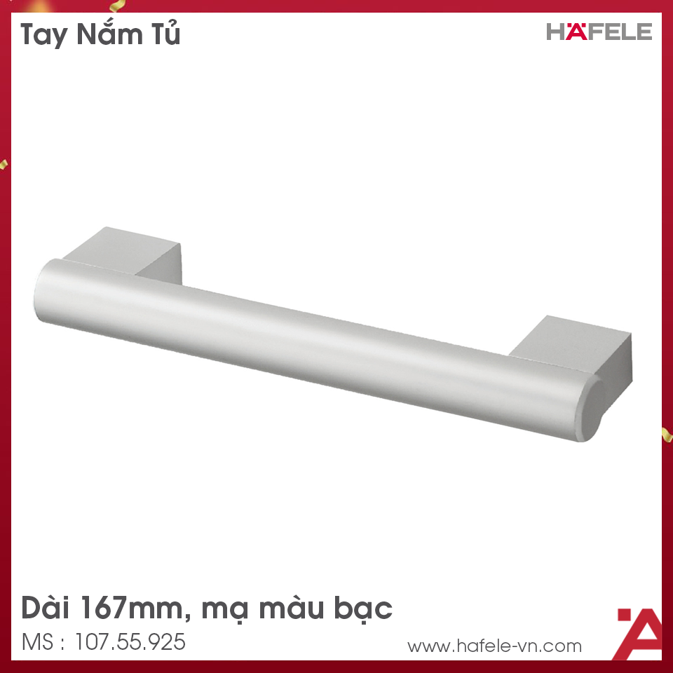 Tay Nắm Nhôm 167mm Hafele 107.55.925