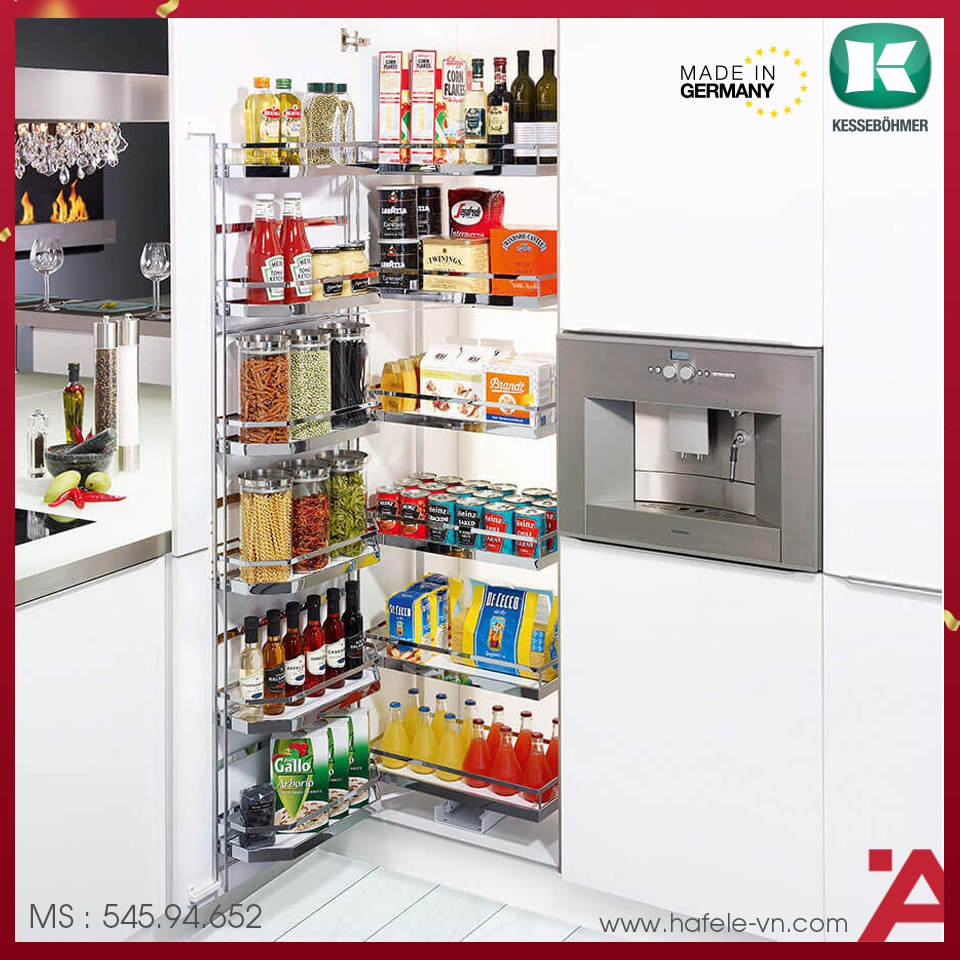 Tủ Đồ Khô 600mm Tandem Pantry Hafele 545.94.652