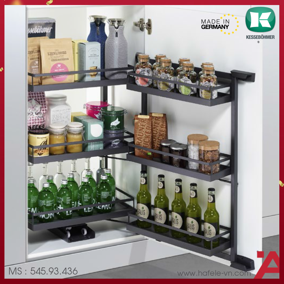 Tủ Đồ Khô 600mm Tandem Pantry Hafele 545.93.436